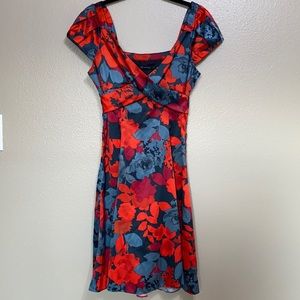 THE LIMITED | silky floral multicolored dress